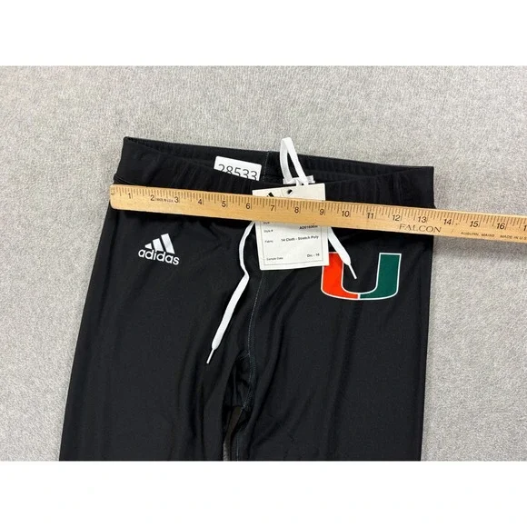 NWT Miami Hurricanes Track & Field Long Tights (Women's Medium) Black - Picture 6 of 12